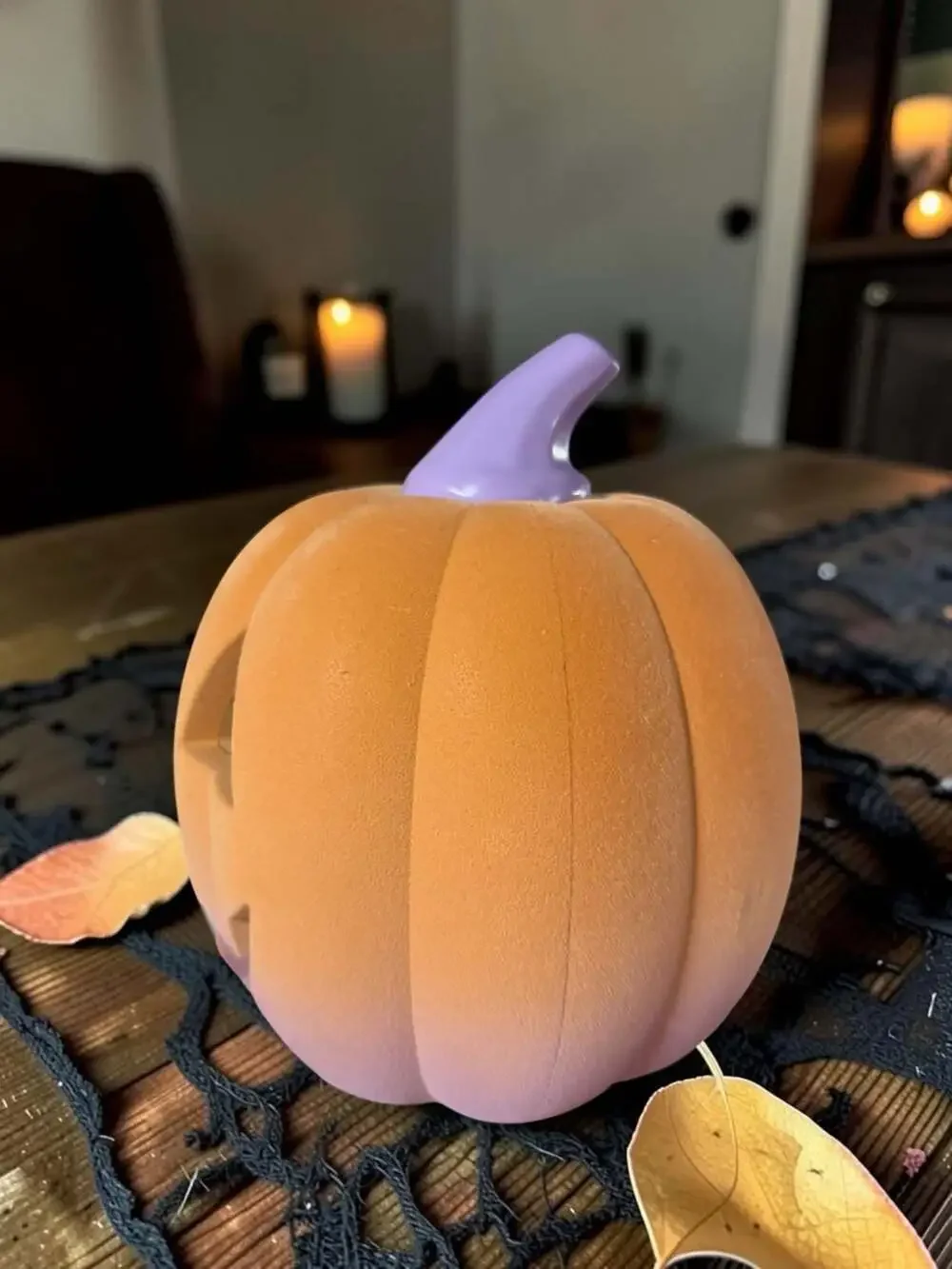 Target Hyde & EEK! Boutique Flocked Light-Up Jack-O'-Lantern Pumpkin